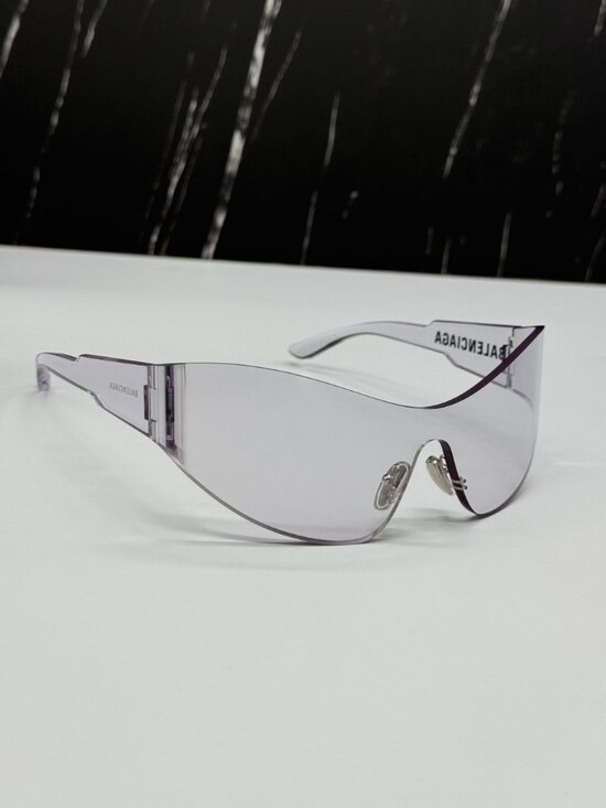 NEW BALENCIAGA BB0257S 002 CLEAR SHIELD UNISEX SUNGLASSES BALENCIAGA EYEWEAR main image 5